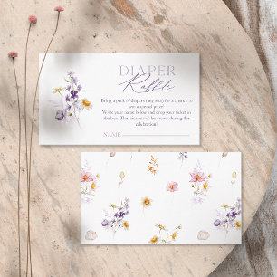 Baby in Bloom - Diaper Raffle Ticket Enclosure Card