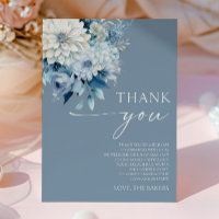 Baby In Bloom Dusty Blue Floral Baby Shower