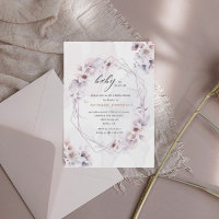baby in bloom fall floral baby shower invite