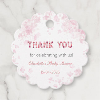 Baby in bloom favor tag | Spring baby shower decor