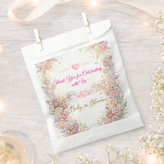 Baby in Bloom Floral Baby Shower Favour Bag