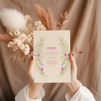 Baby in Bloom Floral Baby Shower Girl