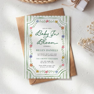 Baby in Bloom Floral Baby Shower Invitation
