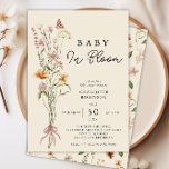 Baby In Bloom Floral Boho Baby Shower Invitation<br><div class="desc">Baby In Bloom Floral Boho Baby Shower Invitation</div>