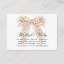 Baby in bloom Floral Bow Girl Baby Shower Books