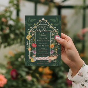 Baby in Bloom Floral Garden Greenhouse Baby Shower