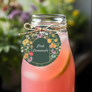 Baby in Bloom Floral Garden Party Mimosa Bar Juice Favour Tags
