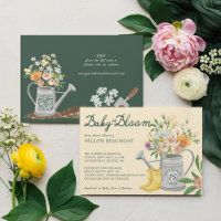 Baby in Bloom Floral Garden Rain Boots Baby Shower