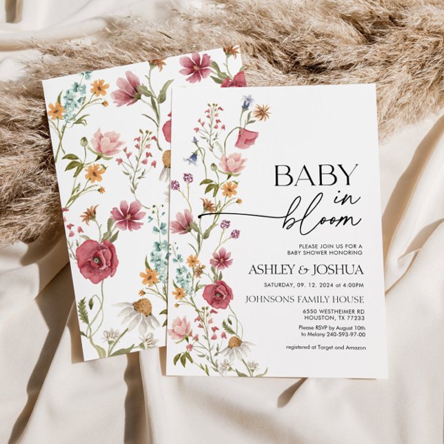Baby in Bloom Floral Invitation (Creator Uploaded)