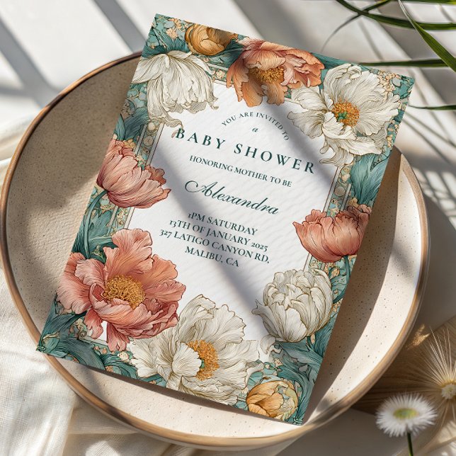 Baby in Bloom Floral Shower Invitation (Creator Uploaded)