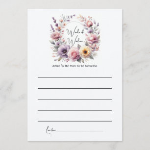 Baby in Bloom Floral Words of Wisdom Mum-to-Be Advice Card