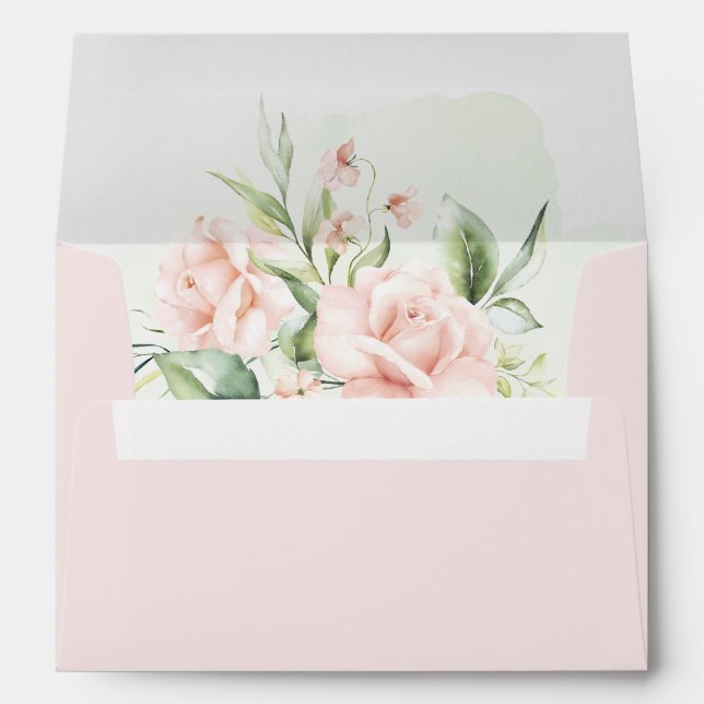 Baby in Bloom Florals Baby Shower Envelope (Back (Bottom))