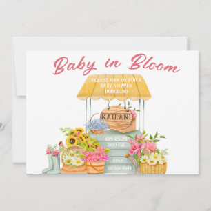 Baby in Bloom Flower Market Invitation