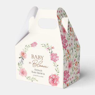 Baby In Bloom Flower Themed Boho Baby Shower Favour Box