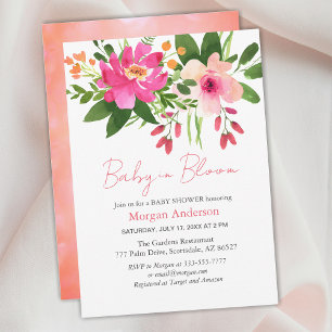Baby in Bloom, Flowers, Girl or Boy Baby Shower Invitation