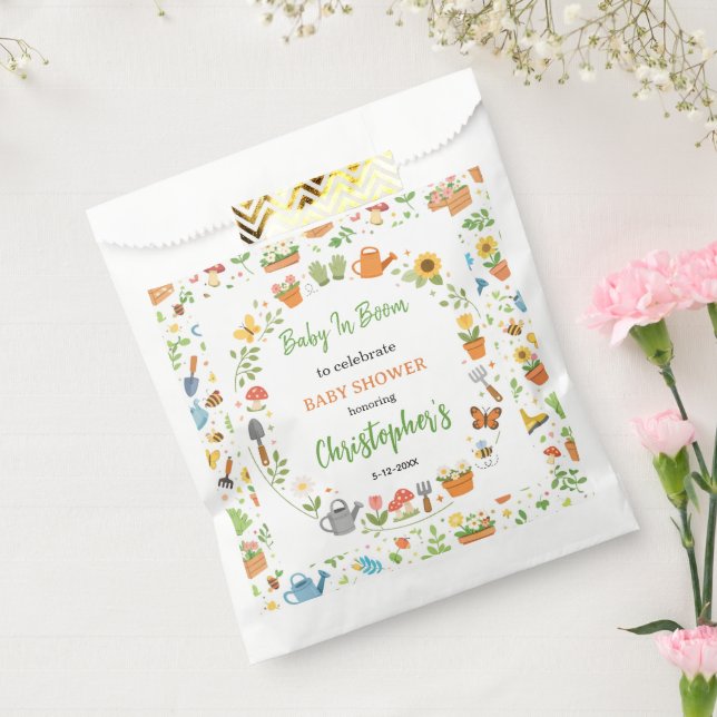 Baby in Bloom Garden Baby Shower | Cute Floral  Favour Bags (Sealed)