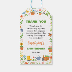 Baby in Bloom Garden Baby Shower   Cute Floral Gift Tags