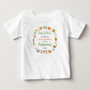 Baby in Bloom Garden Baby Shower   Cute Floral  T-Shirt