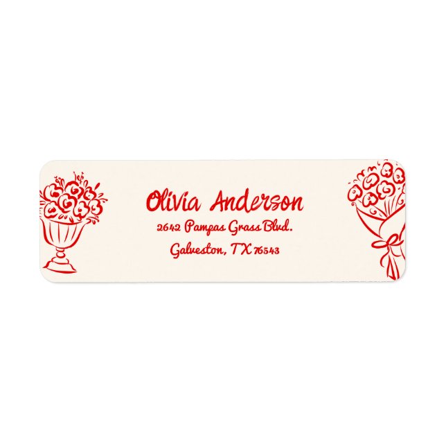 Baby In Bloom Hand Drawn Floral Modern Baby Shower (Front)