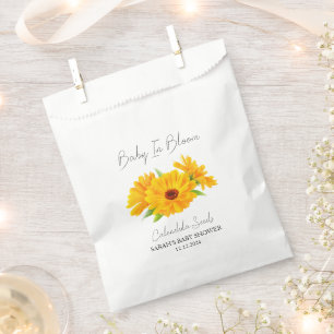 Baby In Bloom l Calendula Seeds Baby Shower Favour Bags
