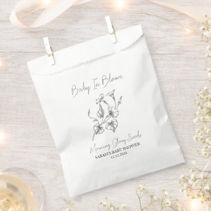 Baby In Bloom l Morning Glory Seeds Baby Shower Favour Bags