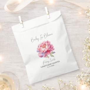 Baby In Bloom l Peony Seeds Baby Shower Favour Bags