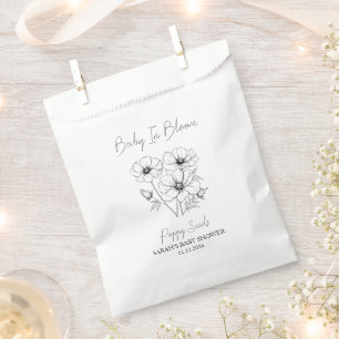 Baby In Bloom l Poppy Seeds Baby Shower Favour Bags