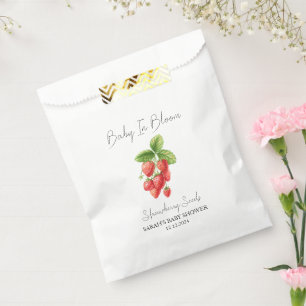 Baby In Bloom l Strawberry Seeds Baby Shower Favour Bags