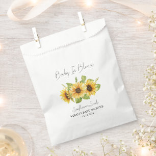 Baby In Bloom l Sunflower Seeds Baby Shower Favour Bags