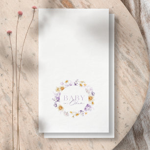 Baby in Bloom  Napkin