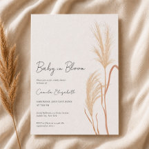Baby in Bloom Pampas Grass Baby Shower