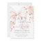 Baby In Bloom Pink Bow Baby Shower Invitation