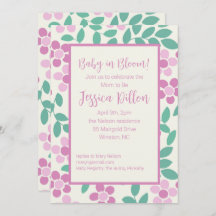 Baby in Bloom Pink Daisies Baby Shower