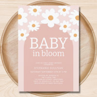 Baby in Bloom Pink Daisy Baby Shower 