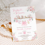 Baby in Bloom Pink Floral Girl Baby Clothes Shower Invitation<br><div class="desc">This invitation is thoughtfully crafted for parents-to-be who adore contemporary style with a touch of whimsy. Featuring an array of charming baby essentials set against a soft pastel pink & blush palette,  it sets the stage for a delightful celebration of your upcoming arrival.</div>