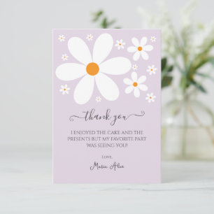 Baby in Bloom purple Daisy Baby Shower Invitation