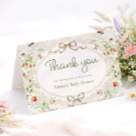 Baby in Bloom Rustic Baby Shower Thank You Card<br><div class="desc">Baby in Bloom Rustic Baby Shower Thank You Card. Matching items available.</div>