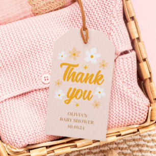 Baby in Bloom Spring Baby Shower Favour Gift Tags