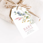 Baby in Bloom Spring Wildflower Floral Baby Favour Gift Tags<br><div class="desc">There's a BABY IN BLOOM! Thank your guests for attending your baby shower with this elegant   sweet spring-themed boho baby shower favour tag design.</div>