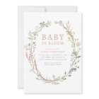 Baby in Bloom Spring Wildflower Floral Baby Shower