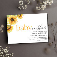 Baby in Bloom Sunflower Baby Shower Party