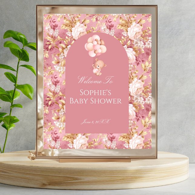 Baby In Bloom Teddy Bear Welcome Poster (Creator Uploaded)