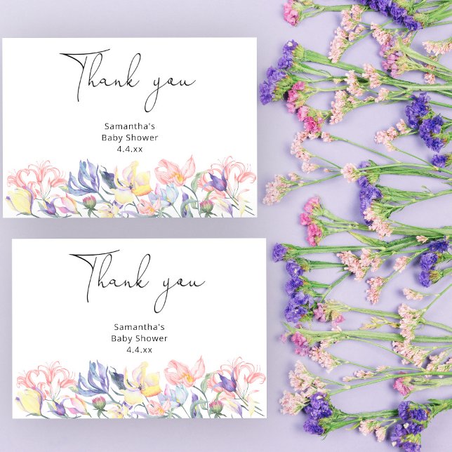 Baby in bloom thank you baby shower (Creator Uploaded)