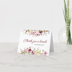 Baby in Bloom Thank You Card