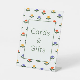 Baby in Bloom Tulip Baby Shower Cards & Gifts  Pedestal Sign