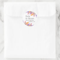 Baby in Bloom Vibrant Spring Flowers Baby Shower