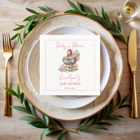 Baby in bloom vintage carriage flowers baby shower