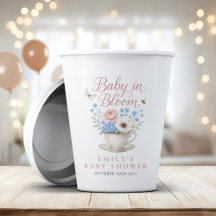 Baby In Bloom Vintage Floral Girl Baby Shower