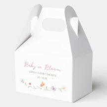 Baby in Bloom Watercolor Floral Elegant Simple