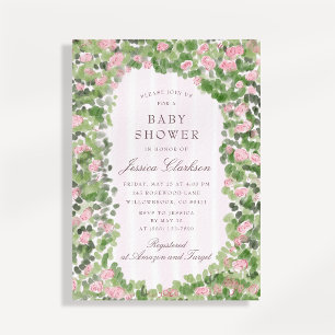 Baby in Bloom Whimsical Garden Baby Shower  Invitation